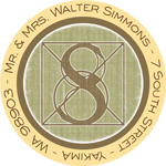 Name Doodles - Round Address Labels/Stickers (Architect Yellow)